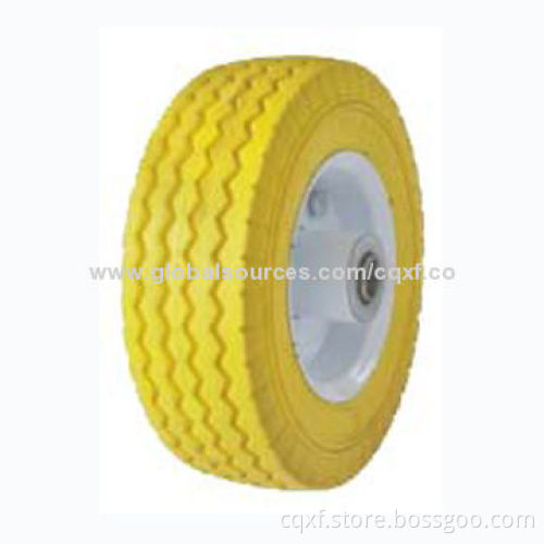 PU Wheel, Made of PU, with Plastic Rim or Steel Rim